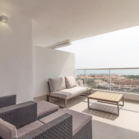 Lägenhet Global Properties, De Dos Terrazas Con Vistas Al Mar Y Piscina En Canet *